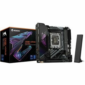 Placa de baza GIGABYTE Z890I AORUS ULTRA, LGA1851, DDR5, BT, Wi-Fi, Mini-ITX, Negru imagine