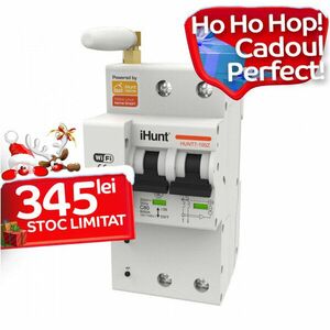 iHunt Home WIFI Smart Circuit Breaker with Metering 2P 16A - Siguranta automata inteligenta cu contorizare imagine