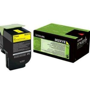 Toner Lexmark 80C2XYE, 4000 pagini (Galben) imagine