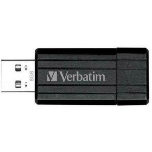 Stick USB Verbatim Store n Go PinStripe 8GB (Negru) imagine