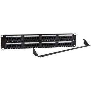 Patch panel Gembird NPP-C648CM-001, 48 Porturi, CAT.6, 19inch, 2U imagine