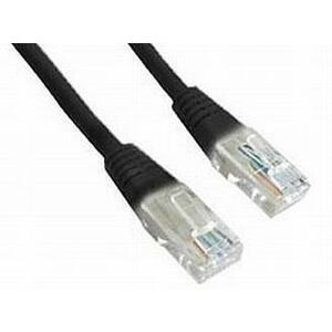 Cablu UTP Gembird PP12-0.25M/BK, Patchcord, CAT5e, 0.25m (Negru) imagine