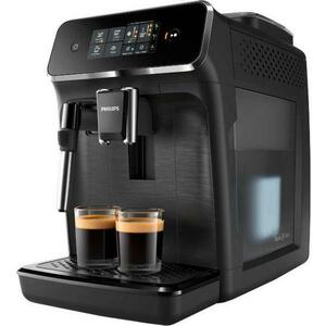 Espressor Automat Philips Series 2200 EP2220/10, 15 bar, 12 Setari de macinare, Afisaj tactil, Rezervor 1.8 l, Setare Eco (Negru mat) imagine