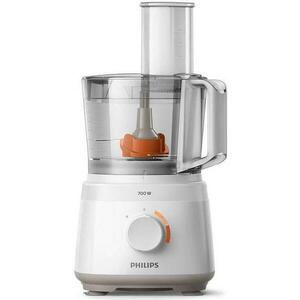 Robot de bucatarie Philips Daily Collection HR7320/00, 700 W, bol 2.1 l, blender 1 l, 2 viteze, 19 functii (Alb) imagine