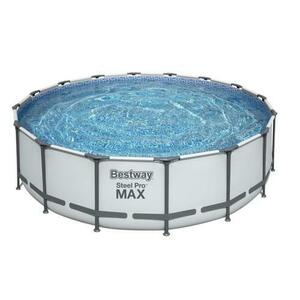 Piscina supraterana cu cadru metalic Bestway Steel Pro MAX, Rotunda, 488 x 122 cm, 19480 L (Alb) imagine