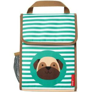 Saculet pentru pranz Skip Hop Zoo Catelus Pug 9L511610 (Maro/Verde) imagine