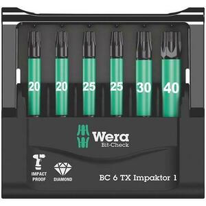 Set de biti Bit-Check 6 TX Impaktor 1, 6 bucati, Wera imagine