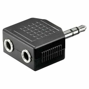 Adaptor audio Jack 3.5mm tata - 2 x Jack 3.5mm mama imagine