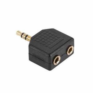 Adaptor Jack 3.5mm tata - 2 x Jack 3.5mm mama imagine