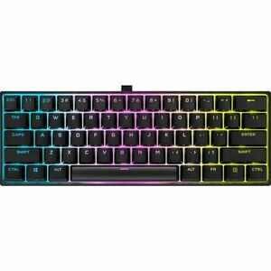 Tastatura Gaming Mecanica Corsair K65 RGB Mini Cherry MX Red, USB (Negru) imagine