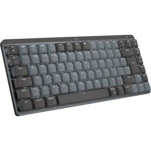 Tastatura Wireless Logitech MX Mechanical Mini Illuminated Performance, layout US INT, USB/Bluetooth (Negru) imagine