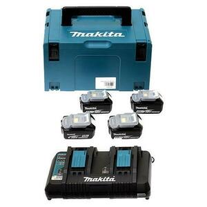 Kit Makita Power Source LXT MAKPAC, BL1850BX4, DC18RD, 18 V, 5 Ah imagine