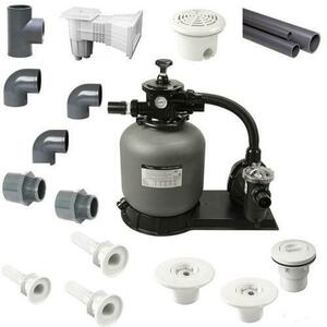 Kit WP filtrare piscine beton cu liner PVC, Volum maxim 24 mc imagine