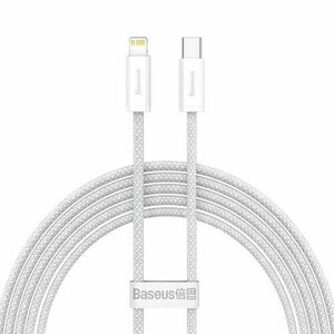 Cablu de date Baseus Dynamic, USB-C - Lightning, 20W, 2 m (Alb) imagine