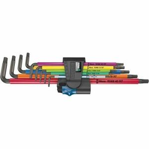 Set chei imbus cu profil torx, TX8-TX40, 9 bucati, Wera 967/9 XL Multicolor HF imagine