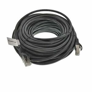 Cablu ecranat FTP Lanberg 41897, cat 6, lungime 15m, AWG 26, 250 MHz, mufat 2xRJ45, ethernet, negru imagine