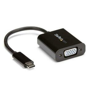 Adaptor video StarTech CDP2VGAEC, USB-C, VGA, Full HD (Negru) imagine