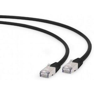 Cablu FTP Gembird PP6A-LSZHCU-BK-1M, Patchcord, CAT.6a, 1 m (Negru) imagine