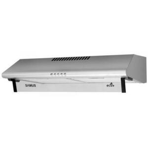 Hota Samus SM62S ECO+, 94 W, 2 Motoare, 380.8 m3/h, 60 cm, Filtru metalic dublu-caseta (Inox) imagine