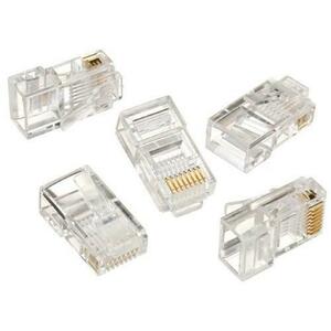 Mufe RJ-45 Gembird LC-8P8C-001/50, pentru cablu UTP, Cat5e, conector RJ-45 (T), plastic, 50 buc. imagine