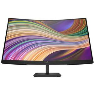 Monitor VA LED HP 27inch V27c, Full HD (1920 x 1080), HDMI, DisplayPort, AMD FreeSync, Ecran curbat, Boxe (Negru) imagine