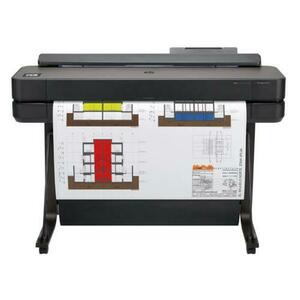 Plotter HP 5HB10A, 36inch, A0, Retea, WiFi (Negru) imagine