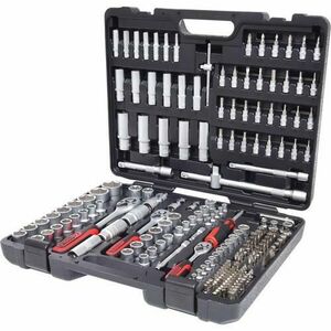 Set premium chei tubulare si biti KS TOOLS, actionare 1/4inch, 3/8inch, 1/2inch, 195 piese imagine