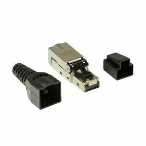 Mufa RJ-45 LOGILINK pentru cablu FTP, SFTP, Cat6a, RJ-45 (T), aliaj zinc ecranat, manson imagine