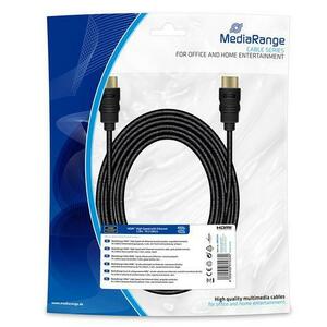 Cablu HDMI MediaRange, de mare viteza, cu Ethernet, 10.2 Gbit/s, 5 m, Negru imagine