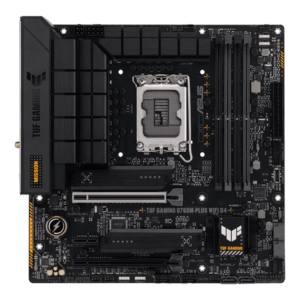 Placa de baza ASUS TUF GAMING B760M-PLUS WIFI, LGA1700, 4x DDR5, 1x DisplayPort, 1x HDMI, 2x PCIe x16, 1x PCIe x1, 2x M.2, WIFI 6, 2.5Gbps LAN, ATX imagine