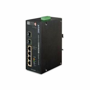 Switch Industrial Gigabit Ethernet PoE+ Planet IGS-624HPT imagine