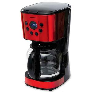 Cafetiera Heinner HCM-1500RDIX, Display LED, 1.5 l, 900 W (Rosu/Negru) imagine