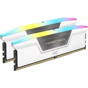 Memorii Corsair Vengeance RGB White 32GB DDR5 6400MHz CL32 Dual Channel Kit imagine