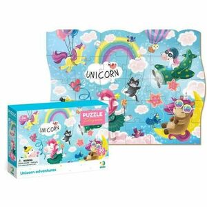 Puzzle - Aventurile magice ale unicornilor (30 piese) imagine