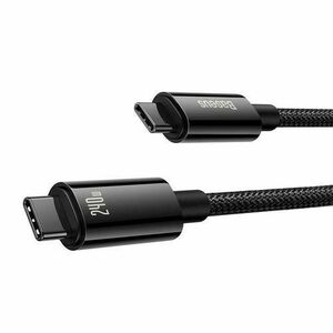 Cablu de date Baseus Tungsten Gold, USB Type-C, 240W, 2m (Negru) imagine