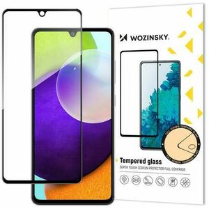 Folie de protectie Ecran WZK pentru Samsung Galaxy A33 5G A336, Sticla securizata, Full Glue, Neagra imagine