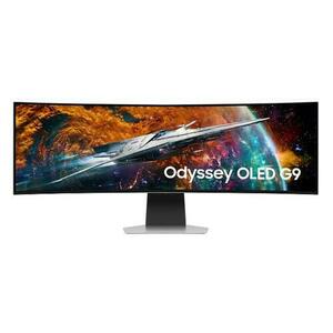 Monitor Gaming OLED Samsung 49inch LS49CG954SUXEN, 5120 x 1440, HDMI, DisplayPort, Boxe, Ecran Curbat, 240 Hz, 0.03 ms (Argintiu) imagine