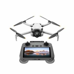 Drona DJI Mini 4 PRO + Smart Controller RC 2, 48MP, 4K UHD, GPS, 20km, 34 min, 16m/s (Gri) imagine