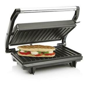 Sandwich-maker Grill Panini Tristar GR-2650, 700 W, Placi nonaderente, Dimensiune 22.5 x 14 cm, Negru imagine