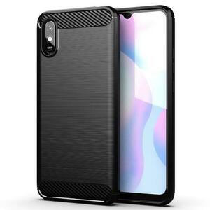 Husa pentru Xiaomi Redmi 9A / Redmi 9AT, Forcell, Carbon, Neagra imagine