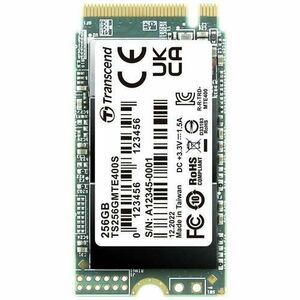 SSD Transcend MTE400S, 256GB, M.2 2242, PCIe Gen3 x4 NVMe imagine