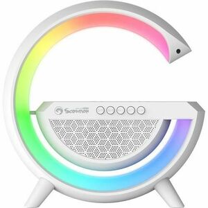 Boxa portabila wireless Marvo SG-302, Bluetooth, iluminare RGB (Alb) imagine