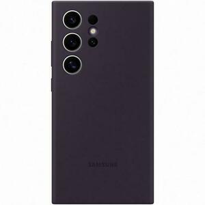 Husa de protectie Samsung Silicone Case pentru Galaxy S24 Ultra, DARK VIOLET imagine