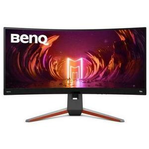 Monitor Gaming VA LED Benq 34inch EX3410R, WQHD (3440 x 1440), HDMI, DisplayPort, AMD FreeSync Premium Pro, Ecran Curbat, Boxe, 144 Hz, 1 ms (Argintiu) imagine