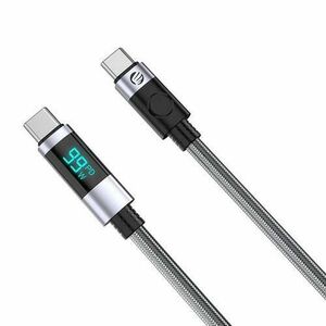 Cablu USB Orico LDC2C 100W USB Type-C - USB Type-C 0.5m, cu display imagine