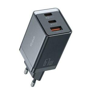 Incarcator Retea Mcdodo GaN5 Mini Pro Fast Charger 67W, Dual Port 2xType-C+ 1xUSB-A (Negru) imagine