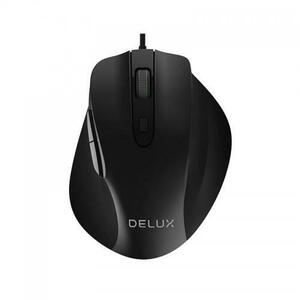 Mouse Optic M517-BK-WIRED, 1600 dpi (Negru) imagine