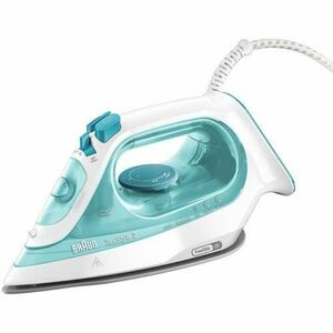 Fier de calcat Braun TexStyle 3 SI3041GR, 2350 W, abur variabil 45g/min, jet de abur 150g/min, rezervor 270 ml, tehnologie FreeGlide 3D, talpa Super Ceramic (Alb/Verde) imagine