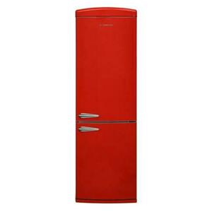 Combina frigorifica Studio Casa Retro Red, H 190 cm, 330 l, Tehnologie No-Frost, Deschidere dreapta, Panou control LED, Functie congelare rapida, Mod eco, Iluminat interior (Rosu) imagine