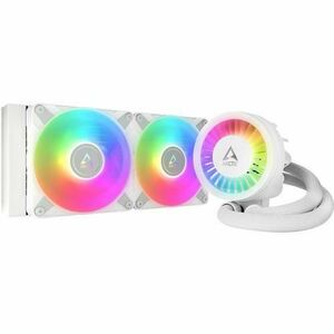 Cooler CPU Arctic Freezer III 280 A-RGB, Racire cu lichid, iluminare aRGB, 2x 140mm, 1900 rpm, PWM (Alb) imagine